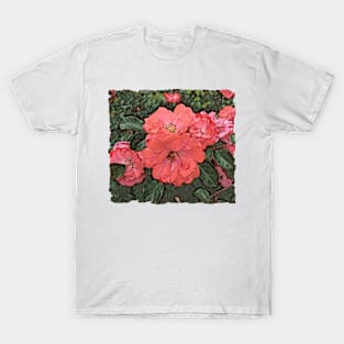 Red Roses Digital Painting T-Shirt